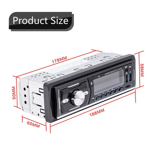 DAB+ Autoradio RDS AM FM Bluetooth Freisprecheinrichtung 2 USB SD AUX IN 1 DIN - Bild 2 von 17