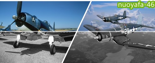 Avión de radiocontrol acrobático RTF Volantex F4U Fighter 2.4G 4 canales ala 400 mm 6 ejes - Imagen 10 de 20