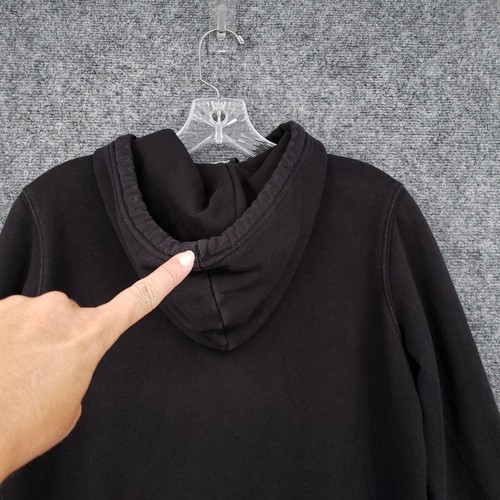 The North Face Hoodie Womens XS Extra Small Black Daisy Floral Pullover Fleece - Picture 15 of 16