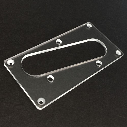 Guitar Parts CONVERSION PICKUP MOUNTING RING - Humbucker Telecaster Bridge CLEAR - Afbeelding 1 van 4