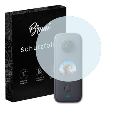Bruni 2x Folie für Insta360 ONE X2 Schutzfolie Displayschutzfolie