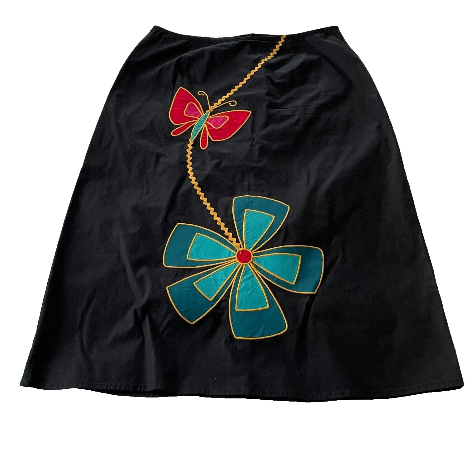 Wet-seal Floral A-line Faldas para mujer