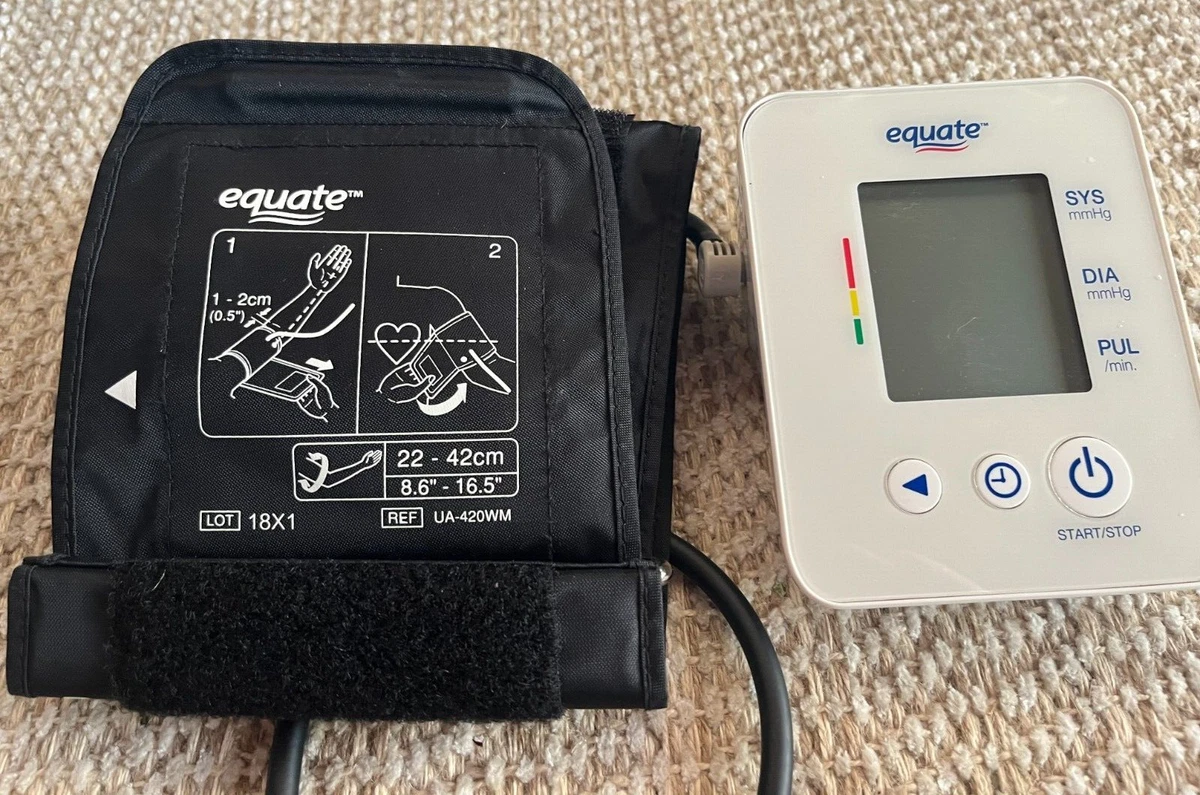 Equate 4000 Series Upper Arm Blood Pressure Monitor 