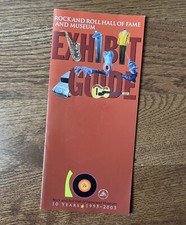 Vintage Rock And Roll Hall Of Fame Museum Exhibit Guide Brochure