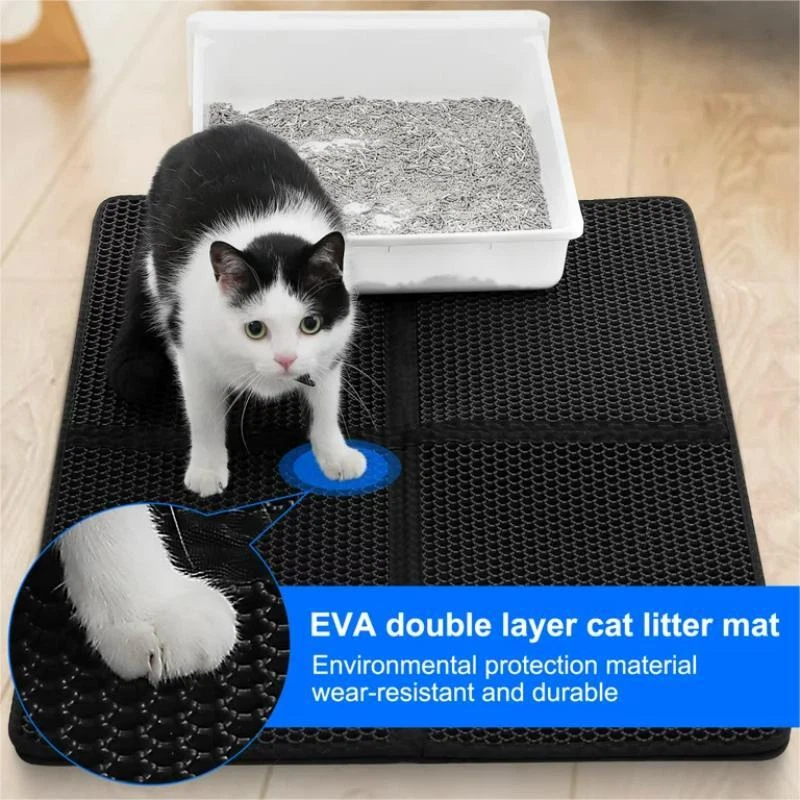 Double-layer Non-slip Cat Litter Mat