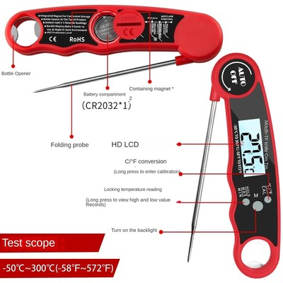 Tp700 Digital Remote Wireless Food Kitchen Oven Thermometer Probe For BBQ Grill