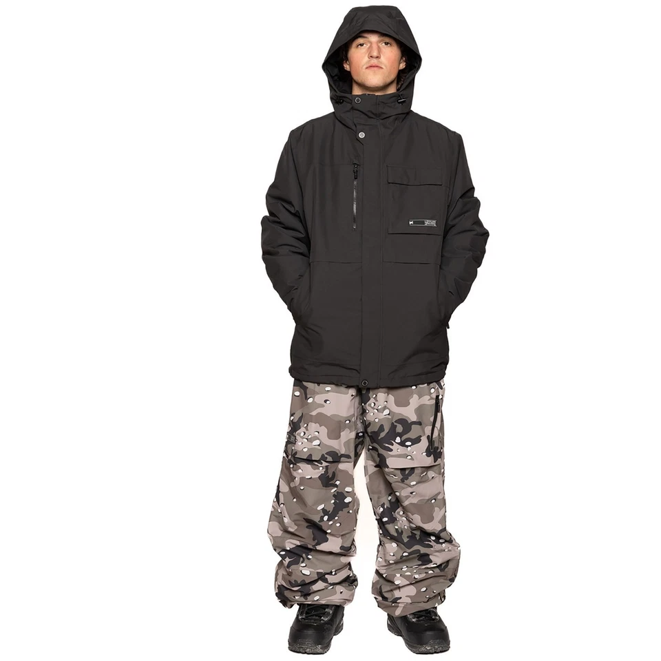 Chaqueta Rankin L1 Premium Goods para Hombres Nueva con Etiquetas $280 M Negra 10k Impermeable Nieve Foto 4 de 4