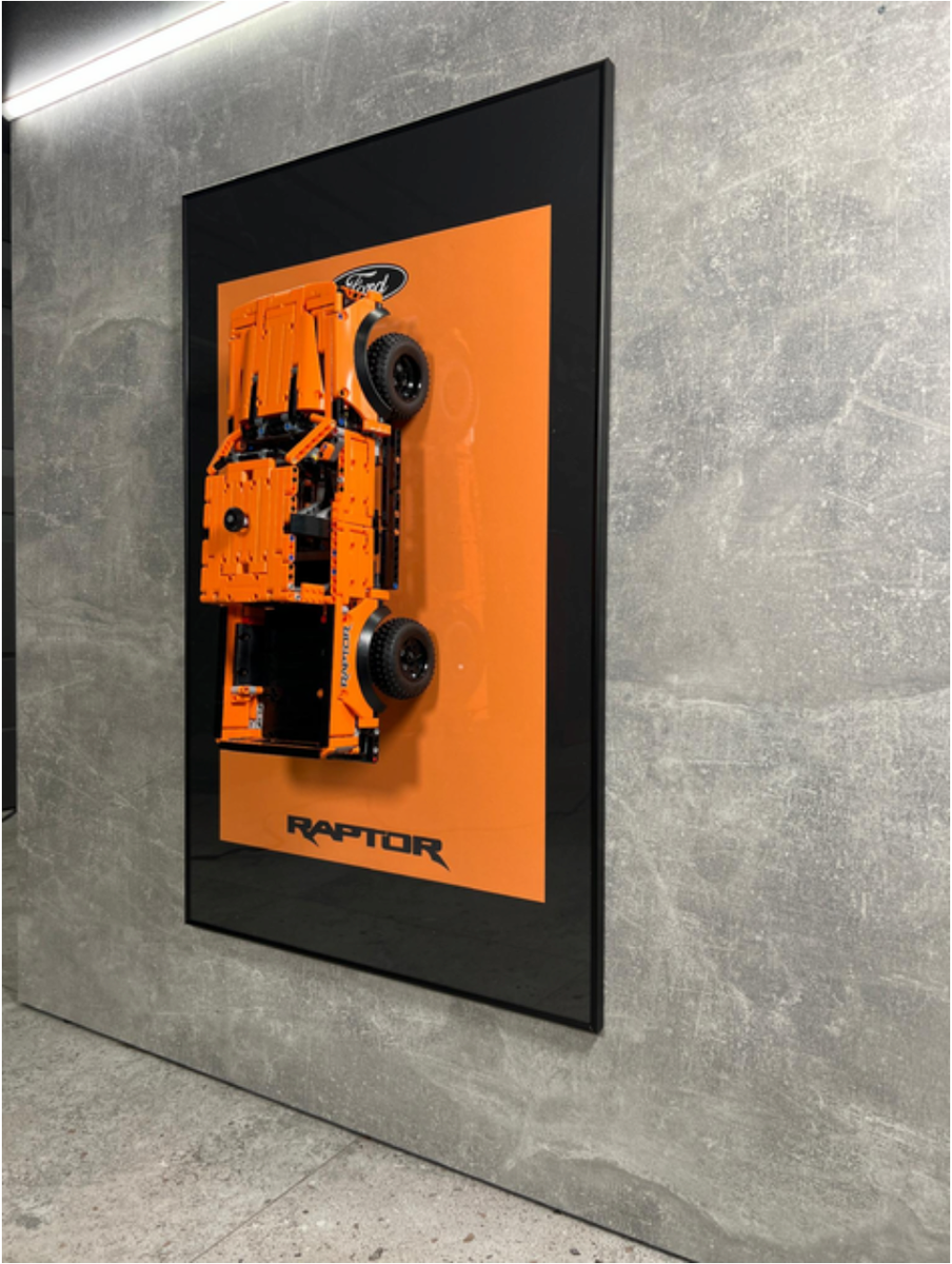LEGO Art Wall Holder Frame 80x50 cm. LEGO Technic Ford F-150