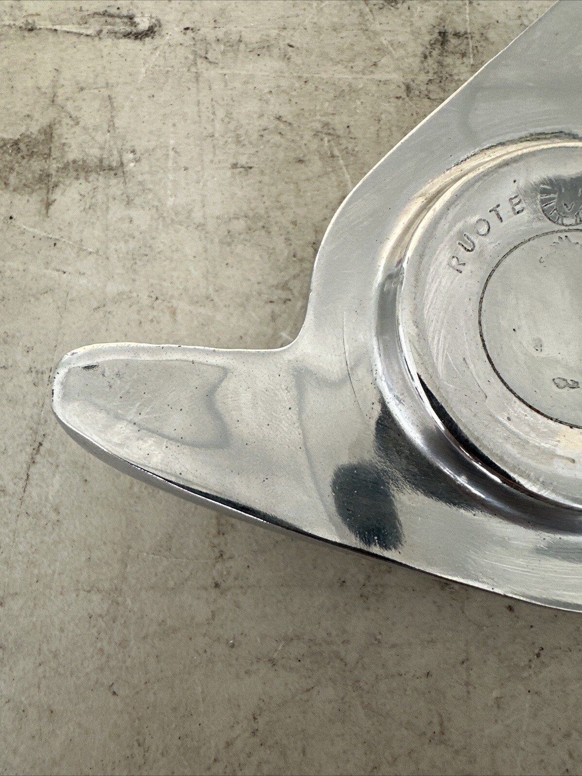 Ferrari Ruote Borrani 3 Ear 42 mm Knock Off Wheel Spinner Concave Left Side