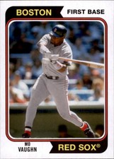 2020 Topps Archives MO VAUGHN 1974 Style Base Card Red Sox #150
