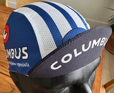 COLUMBUS RETRO COOLMAX® WICKING POLYESTER TEAM CYCLING CAP NEW BIKE RIDE HAT  **