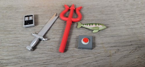 Garbage Pale Kinder Zubehör Atombombe Top 2 Fernbedienungen Schwert Pitch Gabel Fisch - Bild 3 von 5