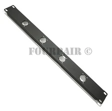 4-Hole 1U Audio Rack Panel Chassis Mount for Neutrik D Size XLR 1/4" TRS SPEAKON