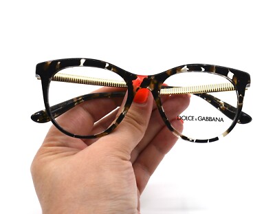 DOLCE&GABBANA DG3316 911 HAVANA CLEAR AUTHENTIC EYEGLASSES  display picture 2