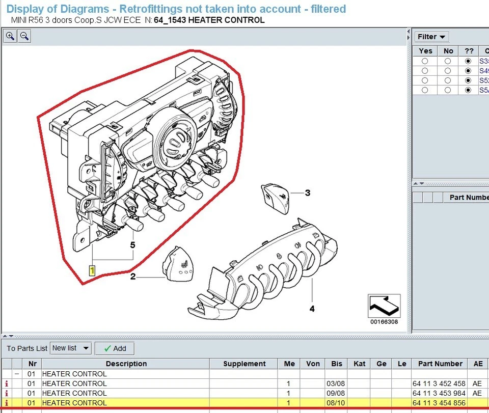 MINI Heater Control Unit 64113454856 - Image 3 of 4