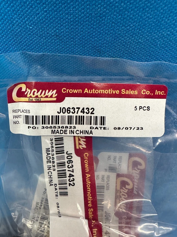 Pacote com 5 - Acessórios para camisetas de freio automotivo Crown J0637432 para Jeep CJ de 1941-1978 - Imagem 3 de 4
