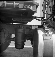 Vintage Negative B&W Med Format 1970's  Truck undercarriage Close up  #007