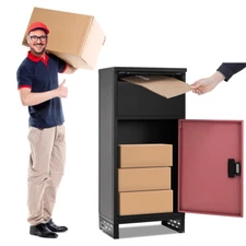 NAIZEA Package Delivery Boxes for Outside, Anti-Theft Lockable Parcel Drop Box