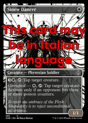 MTG 2x SINEW DANCER 286 EXC - SEGELTÄNZER - ONE X IT - MAGIC