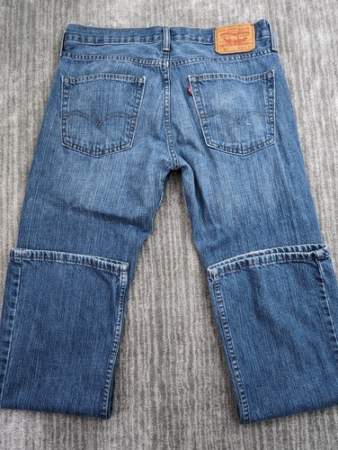 Levis 527 Jeans Mens 33x31 Bootcut Blue Denim Cowboy Western Cotton Red Tab - Picture 9 of 15