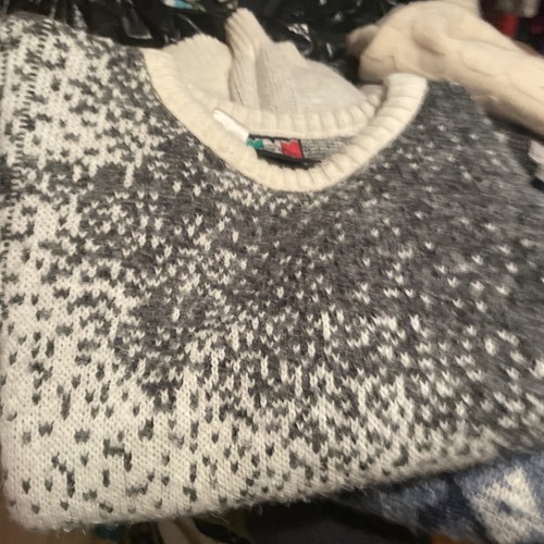 15 VINTAGE 80s 90s Mens SWEATER LOT Winter Geometric Fair Isle Aztec RESELLER - Picture 5 of 18