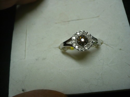 Red & White Diamond Ring Sz. 7 24 diamonds .25tcw MSRP$1027 - Picture 3 of 8