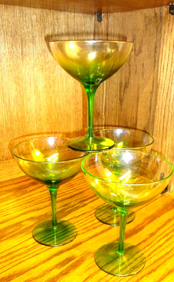 Juego 4) Vasos Margarita Plástico Verano Luau Verde Cóctel Piscina Fiesta 688 Foto 2 de 4