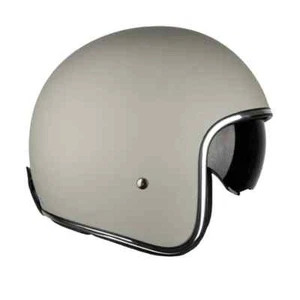 Gmac Rebel Evo Plain Matt Grey Open Face Motorcycle Helmet With Sun Visor