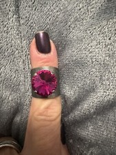 Sabika Pink Stone Cuff Ring