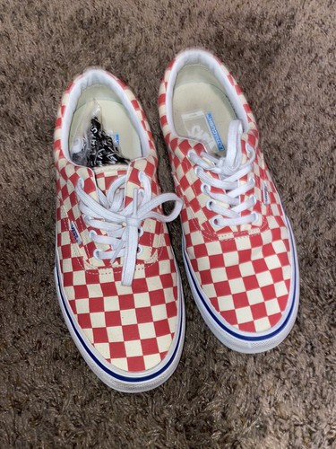 vans era tonal checkerboard white