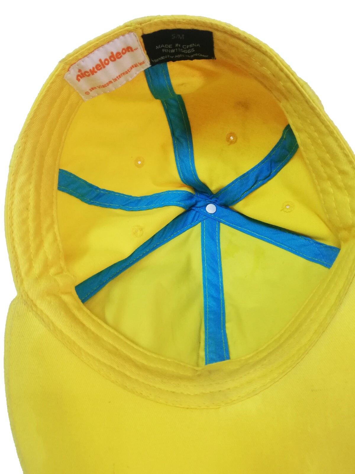 SpongeBob Squarepants Hat Men's Yellow Fit Hat Si… - image 8