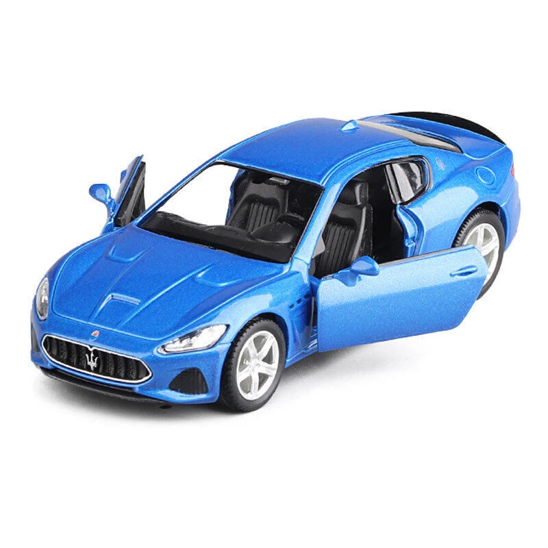 1:36 Blue Maserati GranTurismo MC Model Car Diecast Toy Gifts Cars Toys for Kids - Image 3 of 4