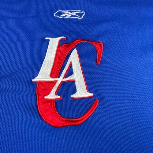 LA Los Angeles Clippers y2k 2000s Reebok NBA shooting shirt warmup uomo XL - Foto 4 di 4