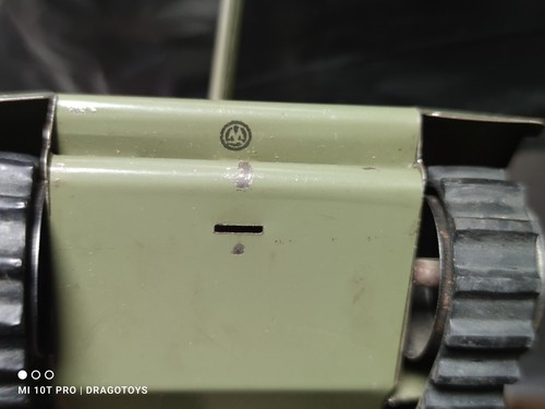 VINTAGE TANK PANZER M RS 51 TIN MILITARY TOY GERMANY DDR GDR METAL IN ORIG. BOX - Picture 7 of 24