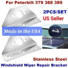 PETERBILT 379 388 389 Windshield Wiper Repair Brackets USA-12G SS.  A+ SELLER