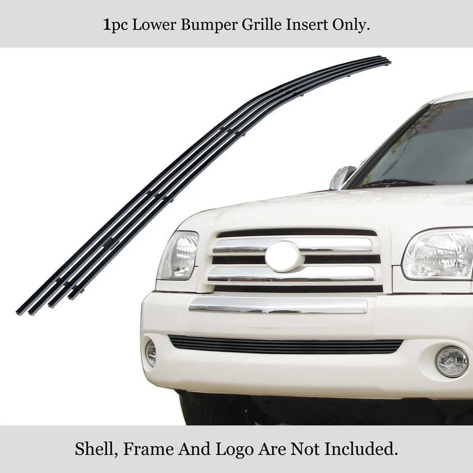 Inserto de rejilla de parachoques negro para Toyota Tundra 2003-2006 Foto 2 de 4