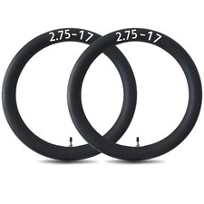 2 Pack 2.75-17 Inner Tubes 70/100-17 80/90-17 2.50/2.75-17" Dirt Bike Tube