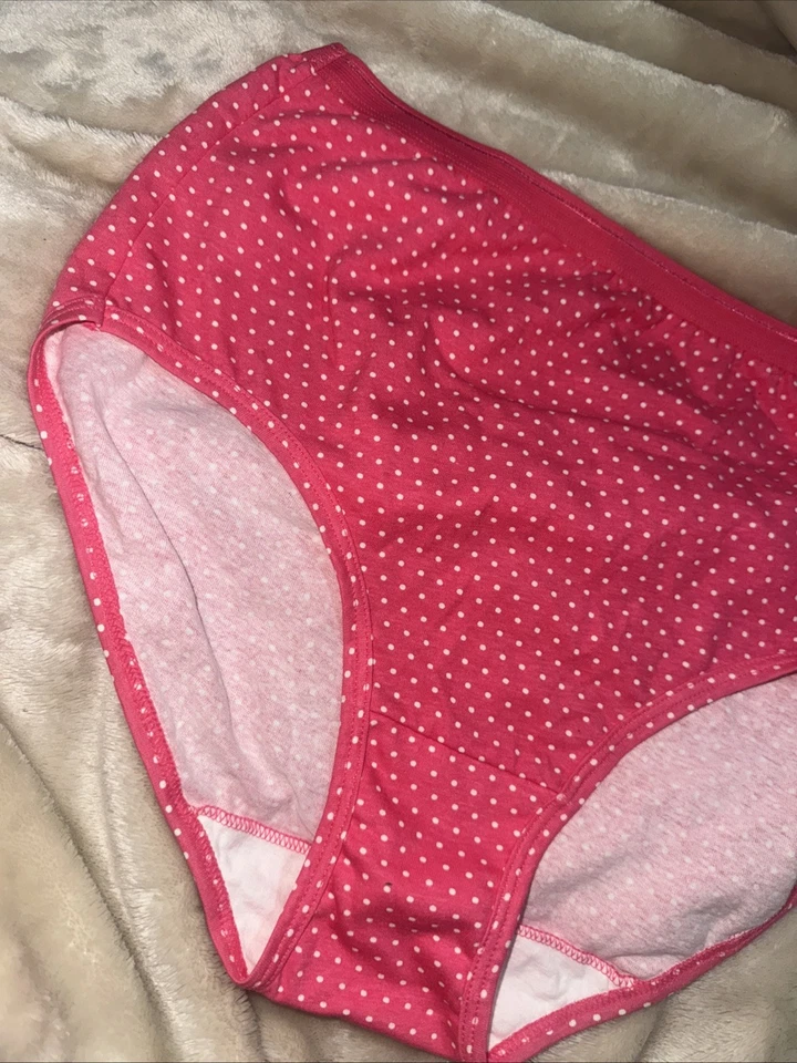 Bragas de Colección Fruit Of The Loom 100% Algodón Rosa Lunares Cintura Alta NUEVAS 7 Foto 4 de 4