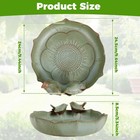 Ceramic Bird Bath Weather Resistant Bird Bath Bowl Only for Outdoors SuTGa