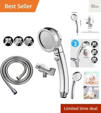 High Pressure Handheld Shower Head with ON/OFF Pause Switch 3 Spray Modes S...