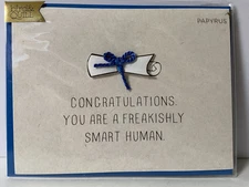 Papyrus Graduation Card | Freakishly Smart Human