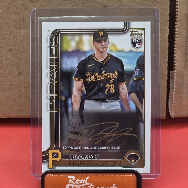 Thomas Harrington RC 2025 Topps Update REAL ONE GOLDEN MIRROR GOLD INK AUTO
