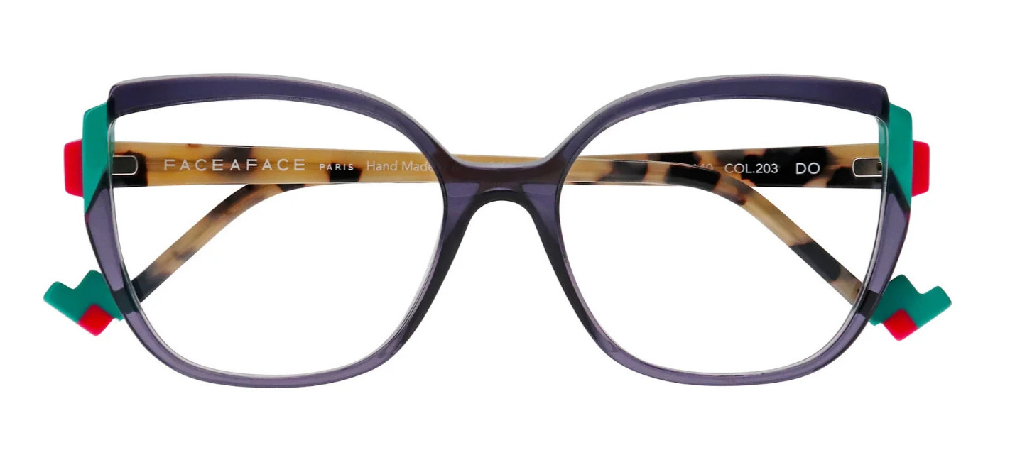 Lunettes de vue bicolores Face à Face Bocca Bloom 2 au design géométrique