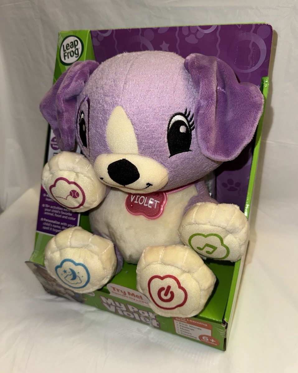 Leap Frog My Pal Violet Dog Interactive Plush Puppy Purple | eBay