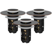 3-in-1 Bathroom Sink Strainer Set, Stainless Steel Filter