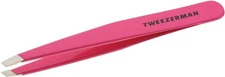 TWEEZERMAN - Stainless Steel Slant Tweezer Pretty in Pink - 1 Tweezer