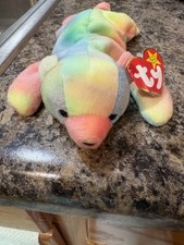 Ty Beanie Baby Rare Sammy The Bear Tye Dyed