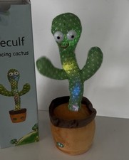 Dancing Cactus Toy Singing Light-Up designed to dance, sing, and mimic speech.