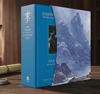 JRR TOLKIEN Ed Deluxe UNFINISHED TALES Illustrated Box Set Harper Collins Ed