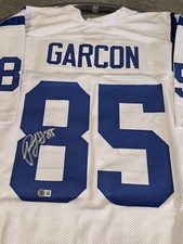 Pierre Garcon Autographed/Signed Jersey Beckett White Custom Jersey
